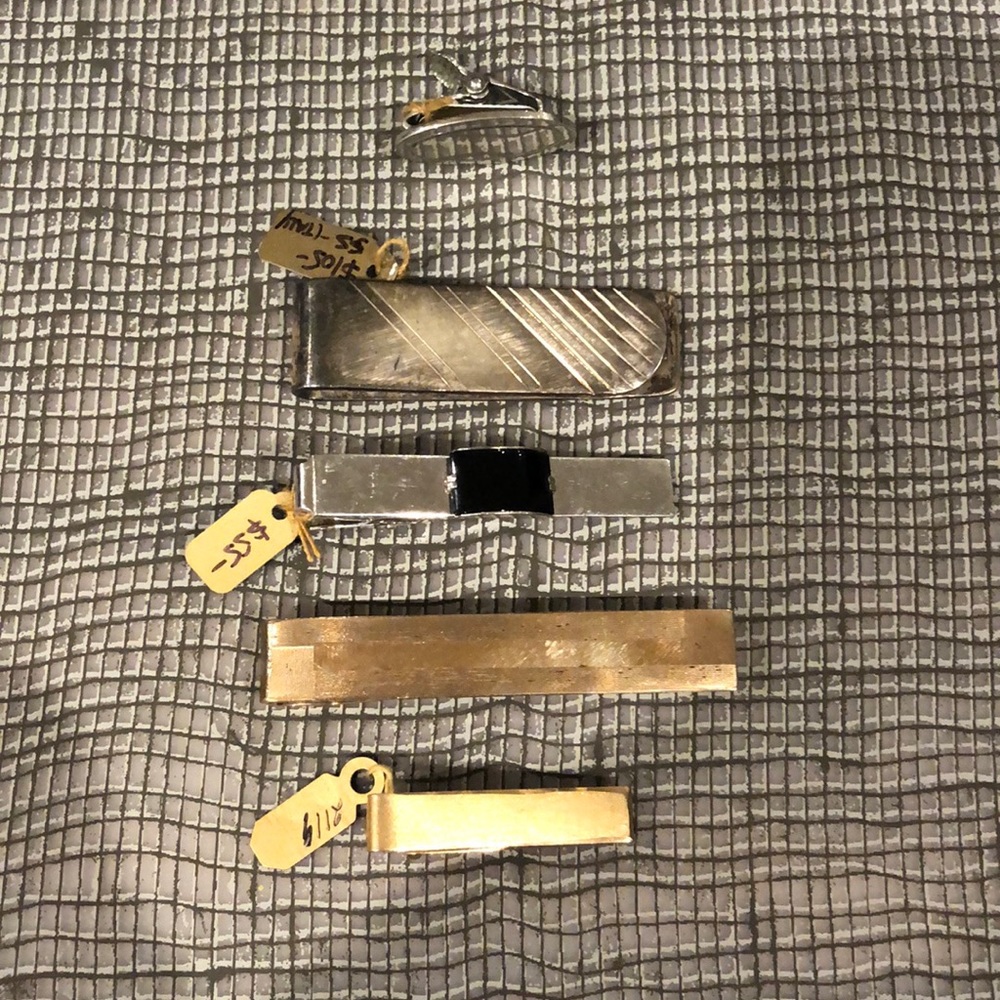 Tie  Bars (5) sterling / gold filled marked